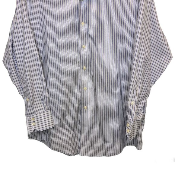 Brooks Brothers Mens Striped Regent Fit Supima Cotton Button Up Shirt 16.5-33 - Picture 3 of 13